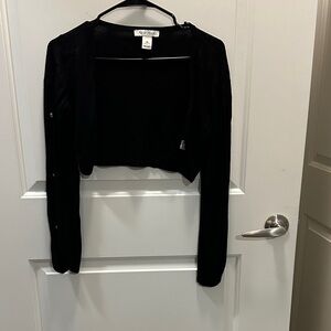 White House Black Market Black Crop Top